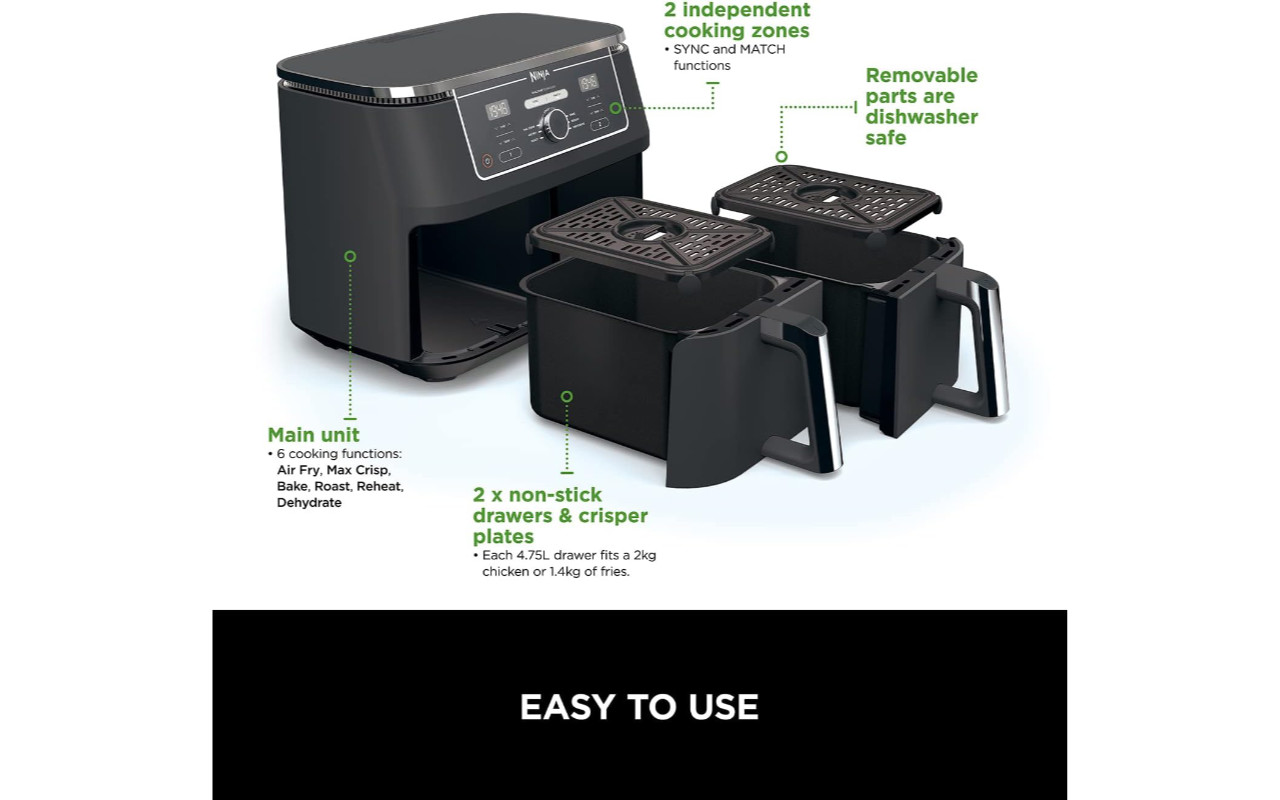 Ninja Foodi MAX Dual Zone AF400EU testiranje