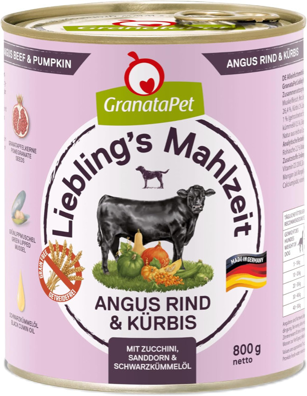 GranataPet Liebling's Mahlzeit govedina & fazan (6 × 800 g) – Premium vlažna hrana za pse s govedinom i fazanom