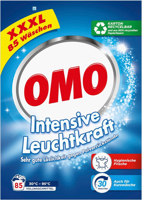 OMO univerzalni prašak za rublje - XXXL pakiranje s Leuchtkraft Boosterom