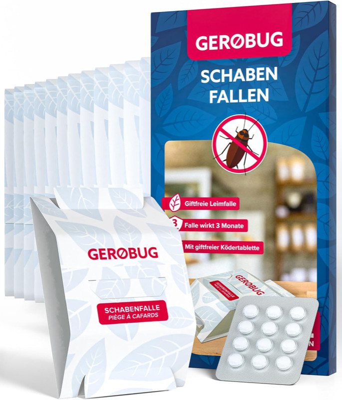 Gerobug zamke za žohare – s mamcem i e-knjigom za učinkovito istrebljenje
